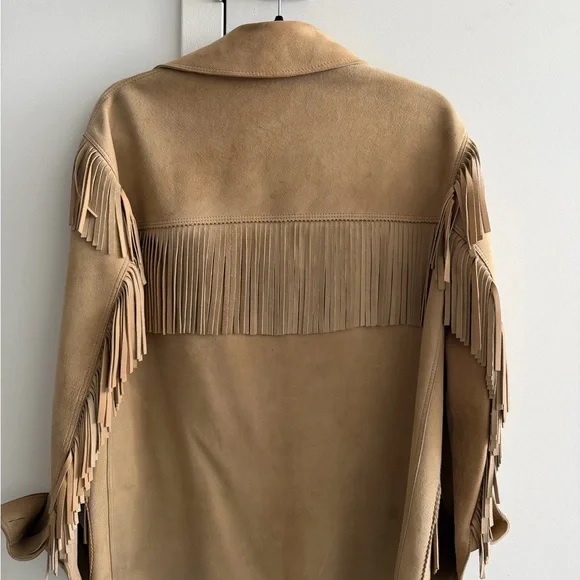 Polo Ralph Lauren Women’s Fringe Suede Jacket - Picture 2 of 3